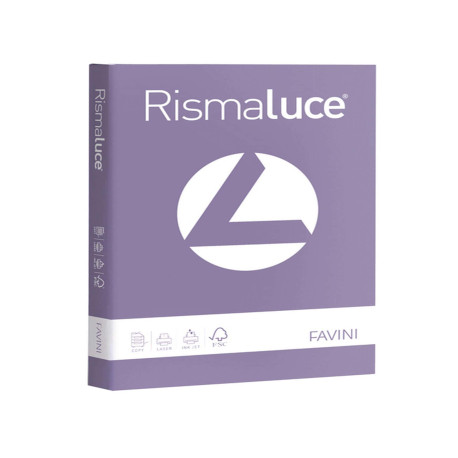 Carta Rismaluce - A4 - 200 gr - viola 49 - Favini - conf. 125 fogli