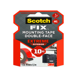 Nastro biadesivo FIX Extreme - 19 mm x 1,5 m - LDPE - grigio - Scotch