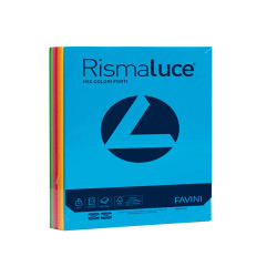 Carta Rismaluce - A4 - 90 gr - mix 8 colori - Favini - conf. 300 fogli