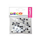 Occhietti adesivi tondi - misure assortite - Deco - busta 50 pezzi