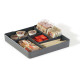 Organizer da tavolo Coffee Point - 4,8x21x21 cm - ABS - grigio carbone - Durable