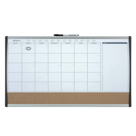 Organizer magnetico con calendario mensile - 58,5 x 43 cm - Nobo