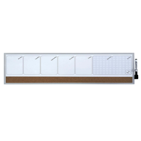 Organizer magnetico con calendario settimanale - 58,5 x 19 cm - orizzontale - Nobo