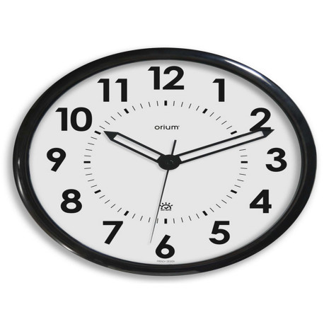 Orologio da parete Automatic DST Orion - con radiocontrollo - diametro 36 cm - bianco/nero - Cep