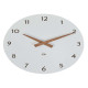 Orologio da parete HorMilena - diametro 30 cm - bianco/legno - Alba