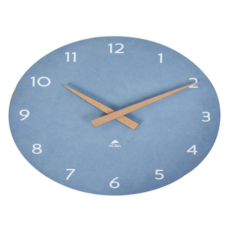 Orologio da parete HorMilena - diametro 30 cm - blu/legno - Alba