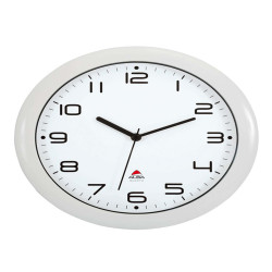 Orologio da parete Hornew - diametro 30 cm - bianco - Alba