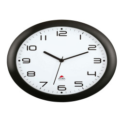 Orologio da parete Hornew - diametro 30 cm - nero - Alba
