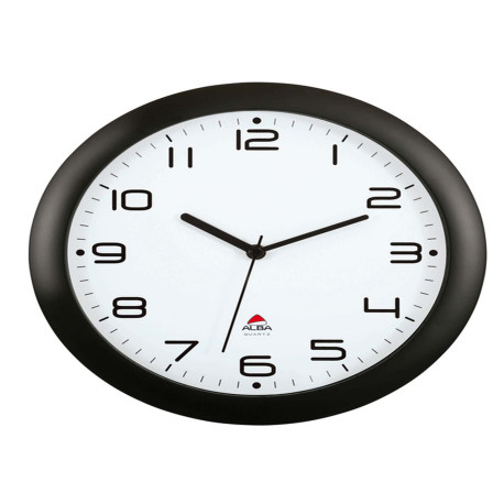 Orologio da parete Hornew - diametro 30 cm - nero - Alba