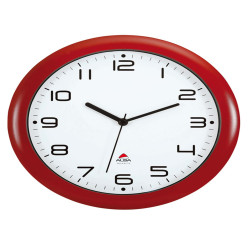 Orologio da parete Hornew - diametro 30 cm - rosso - Alba