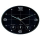 Orologio da parete On Time - 4 fusi orari - diametro 30 cm - nero - Unilux