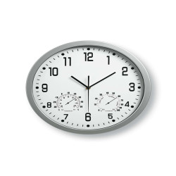 Orologio da parete Weather Station 3217 - diametro 35 cm - bianco - Lebez