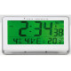 Orologio digitale LCD - 20 x 15 x 3 cm - bianco - Alba