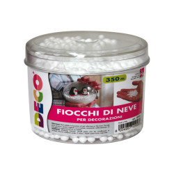 Palline di neve in polistirolo - Deco - barattolo 350 ml