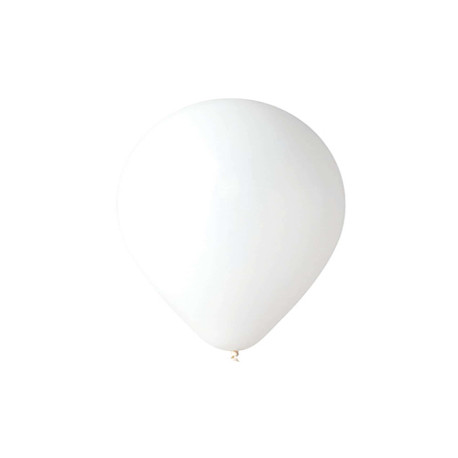 Palloncino - diametro 30 cm - lattice - bianco - Big Party - conf. 16 pezzi