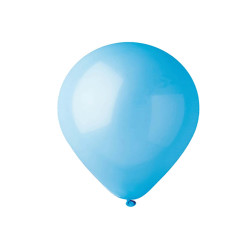 Palloncino - diametro 30 cm - lattice - celeste - Big Party - conf. 16 pezzi