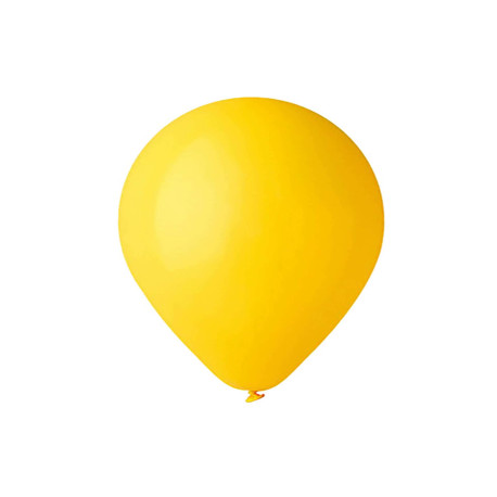 Palloncino - diametro 30 cm - lattice - giallo - Big Party - conf. 16 pezzi