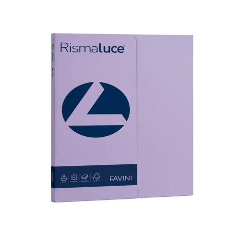 Carta Rismaluce Small - A4 - 200 gr - viola 49 - Favini - conf. 50 fogli
