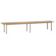 Panca spogliatoio - 6 posti - 200 x 35 x 45 cm - legno - Fasma