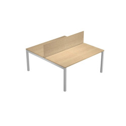 Pannello divisorio Agorà - per scrivania multiple - 120 x 32 cm - rovere