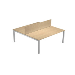 Pannello divisorio Agorà - per scrivania multiple - 140 x 32 cm - rovere