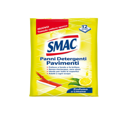 Panni Smac System pavimenti e multiuso - limone - Smac - conf. 12 pezzi