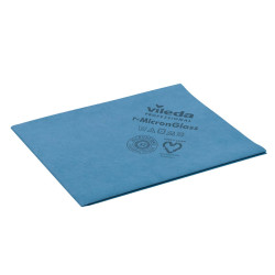 Panno Blu MicroGlass - microfibra - 50x40 cm - blu - Vileda - conf. 5 pezzi