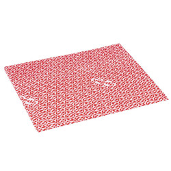 Panno multiuso Wipro - con proprietà antibatteriche - 36 x 42 cm - rosso - Vileda - conf. 20 pezzi