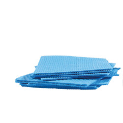 Pannospugna Aquos - 18 x 20 cm - azzurro - PerfettoFactory - conf. 10 pezzi