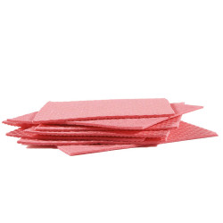 Pannospugna Aquos - 18 x 20 cm - rosso - PerfettoFactory - conf. 10 pezzi