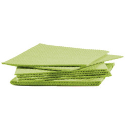 Pannospugna Aquos - 18 x 20 cm - verde - PerfettoFactory - conf. 10 pezzi