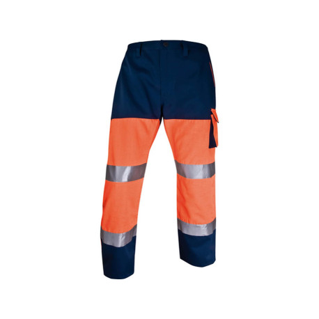 Pantalone alta visibilità PHPA2 - sargia/poliestere/cotone - taglia L - arancio fluo - Deltaplus