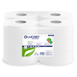 Carta igienica Eco Mini Jumbo - 2 veli - 15 gr - diametro 18 cm - 9,1 cm x 150 mt - Lucart