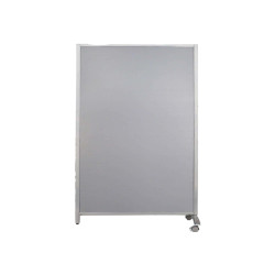 Paretina divisoria - 80 x 40 x 170 cm - policarbonato/acciaio - grigio chiaro - Serena Group