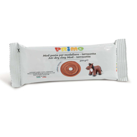 Pasta da modellare - 500gr - terracotta - Primo