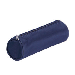 Astuccio Tombolino Basic con cerniera - 22x8Ø8cm - blu - Pagna