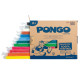 Pasta Pongo - panetto 350 gr - colori assortiti - Giotto - conf.12 pezzi