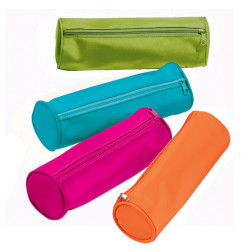 Astuccio Tombolino con cerniera - 22x8xØ8cm - colori assortiti - Pagna