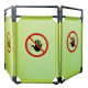 Barriera per interni - NO ENTRY - 3 pannelli - 170 x 100 cm - PL - giallo