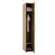 Armadio guardaroba - 1 anta - 33 x 52 x 185 cm - noce chiaro