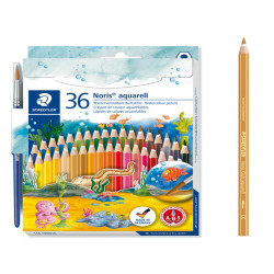 Pastelli Noris aquarell 144 - colori assortiti - Staedtler  - astuccio 36 pezzi