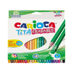 Pastelli Tita cancellabile - Carioca - astuccio 24 pezzi