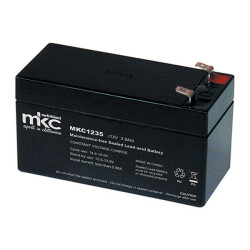 Batteria al piombo ricaricabile 12V 3.5Ah terminale faston 4.8mm MKC MKC1235 491460221