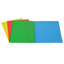 Cartella 3 lembi con elastico - A3 - dorso variabile - cartone plastificato - rosso - Cartotecnica del Garda