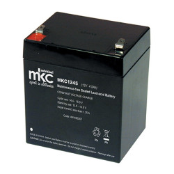 Batteria al piombo ricaricabile 12V 4.5Ah terminale faston 4.8mm MKC MKC1245 491460207