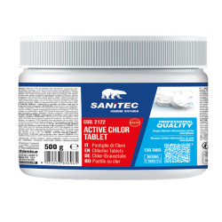 Pastiglie cloro Active Chlor - 500 gr - Sanitec - conf. 150 pezzi
