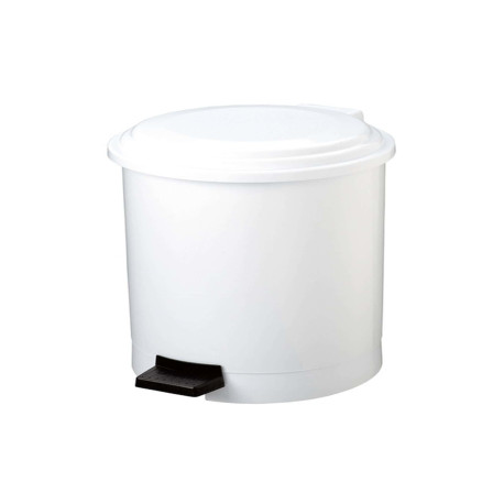 Pattumiera a pedale Ruf - PP - 20 L - diametro 31,5 cm - altezza 42 cm - bianco - Medial