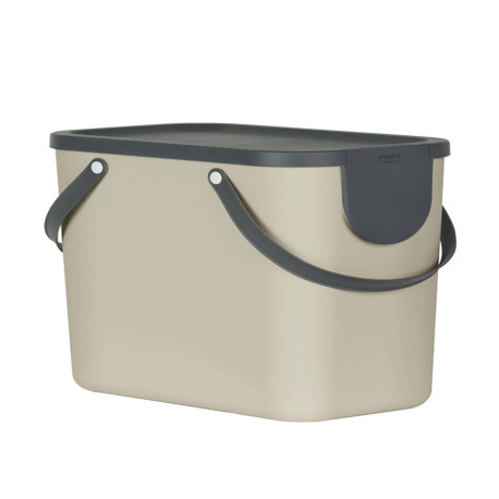 Pattumiera Albula - 25 L - cappuccino - Rotho