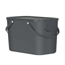 Pattumiera Albula - 25 L - grigio antracite - Rotho