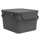 Pattumiera Albula - 40 L - grigio antracite - Rotho